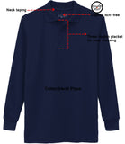 Galaxy Boys 8-20 Long Sleeve Polo School Uniform Shirt