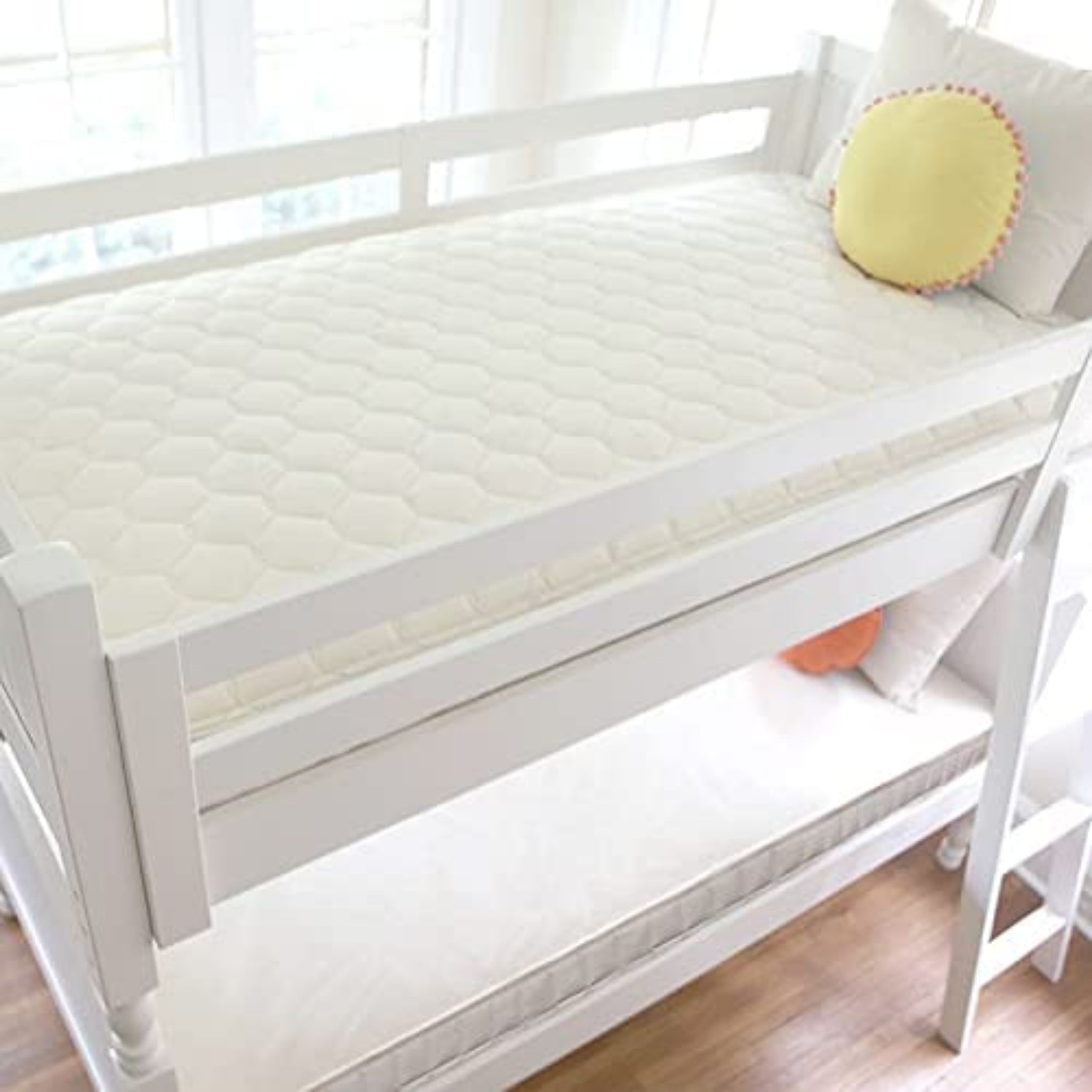 Naturepedic 2-in-1 Organic Kids Mattress, Natural Mattress with Quilted Top and Waterproof Layer, No