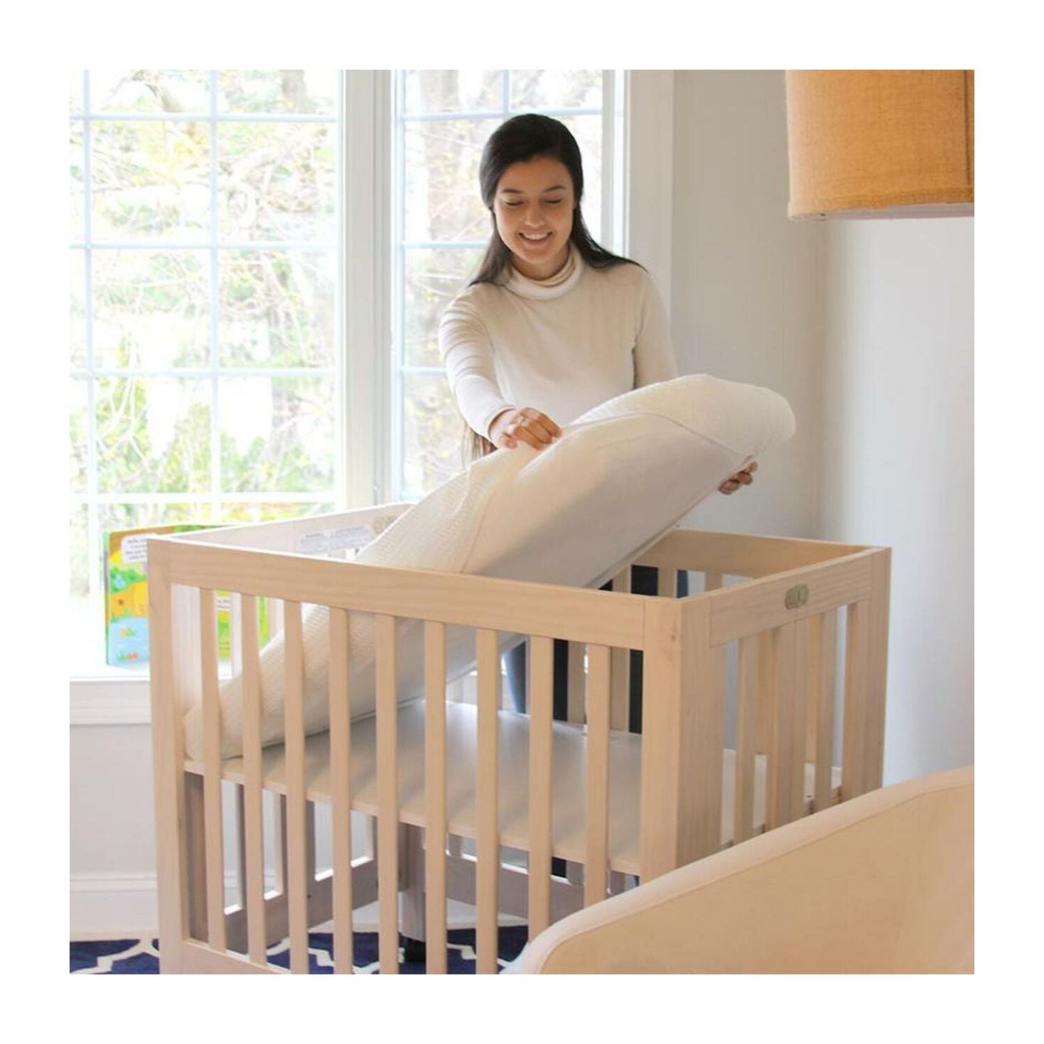 Lullaby Earth White Breeze Breathable Waterproof Crib Mattress Pad