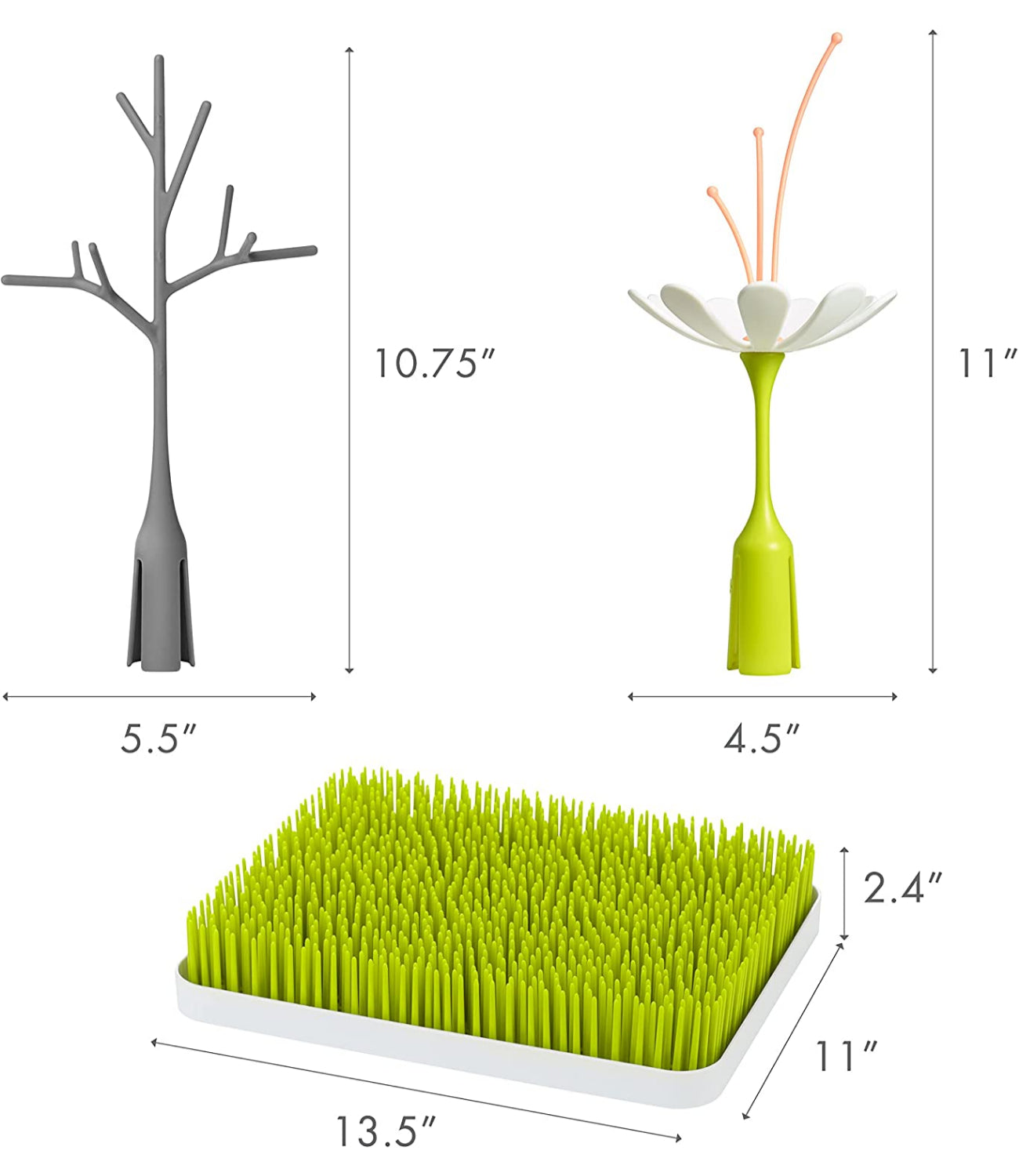Boon Twig Drying Rack Accessory For Grass & Lawn Countertop Drying Racks - White