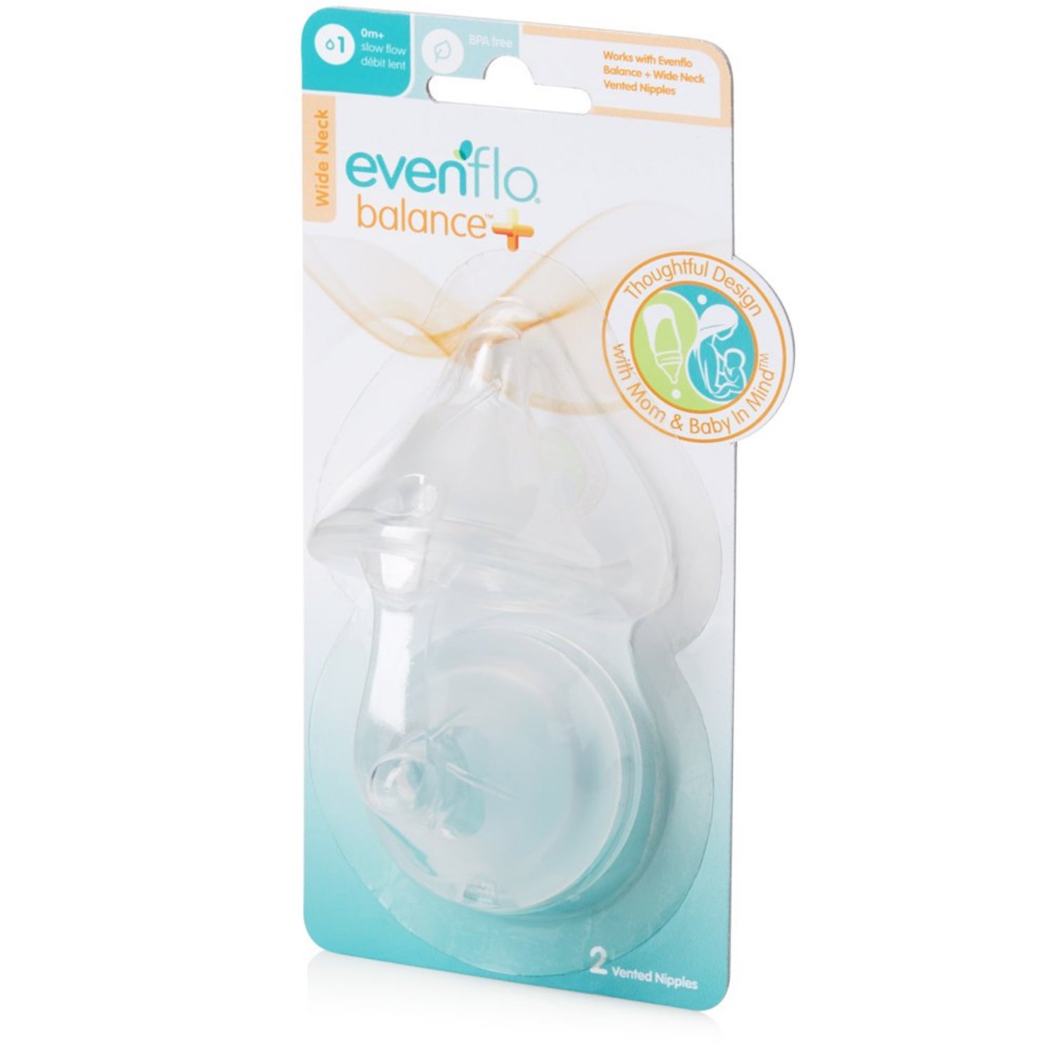 evenflo nipples Evenflo Feeding Balance Plus Wide Neck Nipples, 0 Months and Up (Pack – S&D Kids