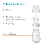 Evenflo Feeding Premium Proflo Venting Balance Plus Standard Neck - 4oz, 6-Pack