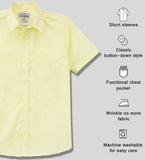Galaxy Boys 4-20 Short Sleeve Button Down Dress Shirt (Regular and Husky)
