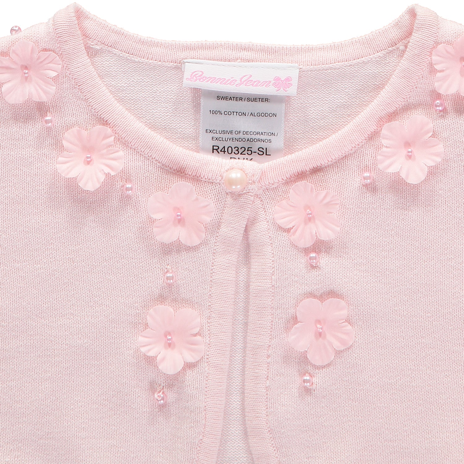 Bonnie Jean Girls 7-16 Pearl Flower Sweater