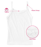 Cyndeelee Girls 2-20 Cotton Camisoles, 3-Pack