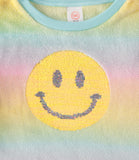 Wonder Nation Girls 7-16 Plush Embellished Crew Smiley Sweatshirt