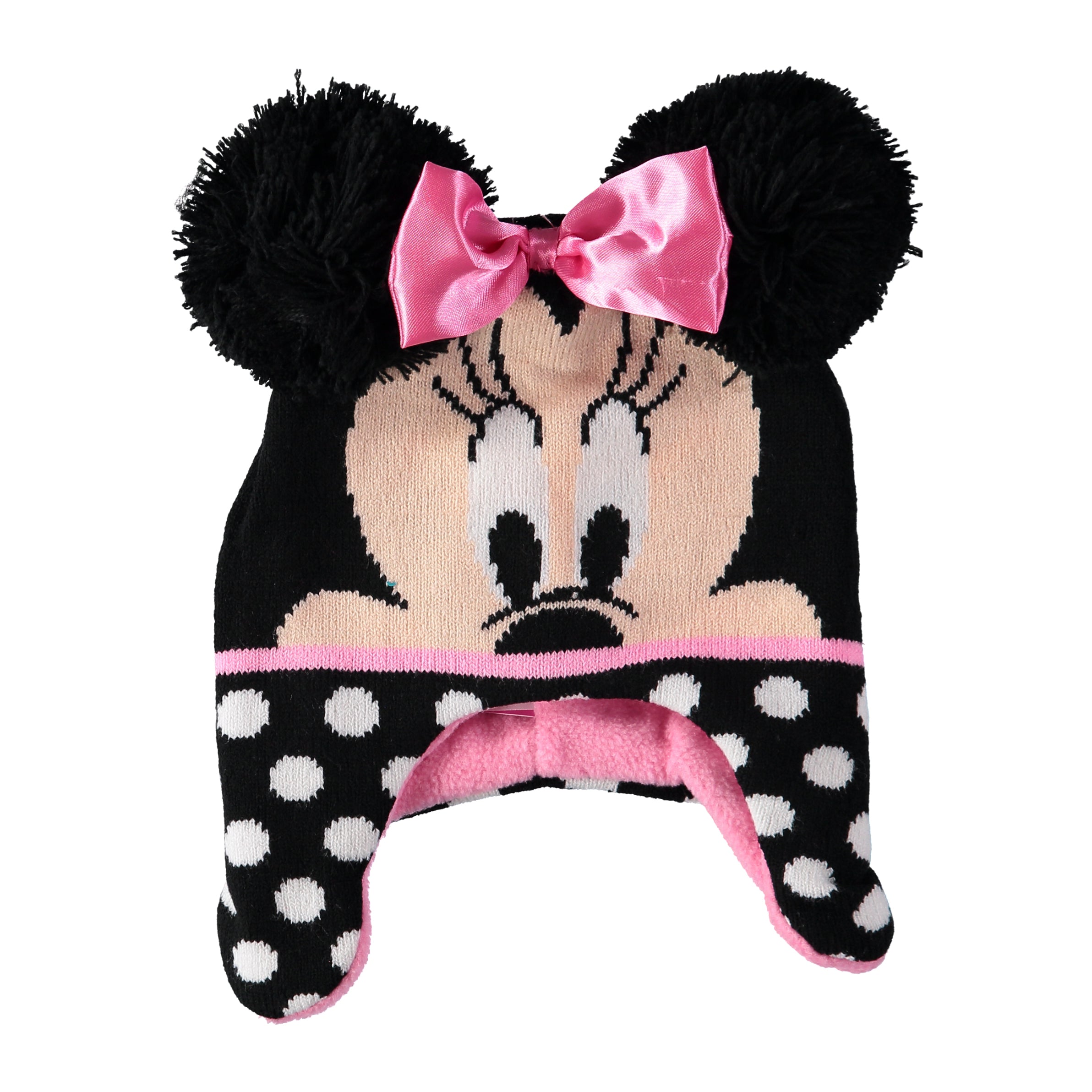 Disney Girls 12-24 Months Minnie Mouse Face Hat Mitten Set