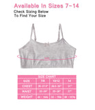 Cyndeelee Girls 7-14 Cotton 10-Pack Bra