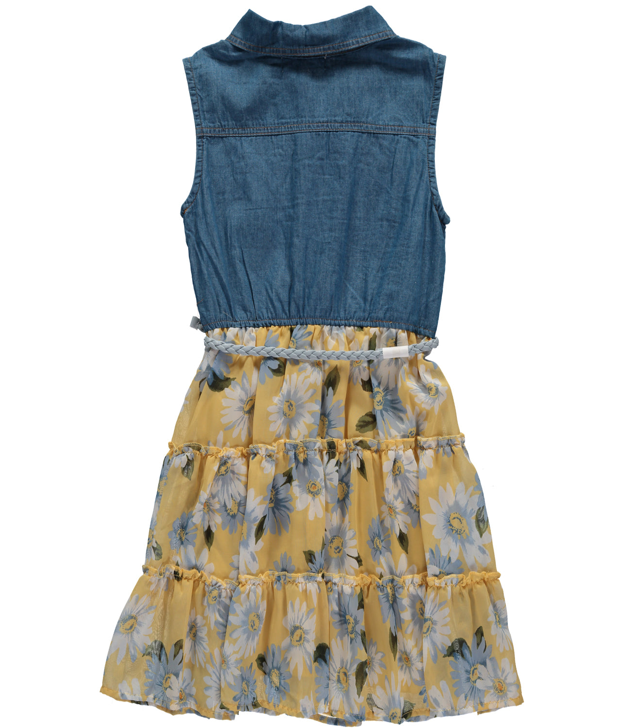 Beautees Girls 7-16 Sleeveless Denim Tulle Dress – S&D Kids
