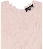 Amy Byer Girls 7-16 Sleeveless Lace Dress with Necklace