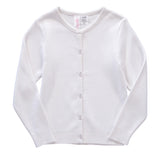 Cyndeelee Girls 2-16 Long Sleeve Soft Knit Cotton Cardigan