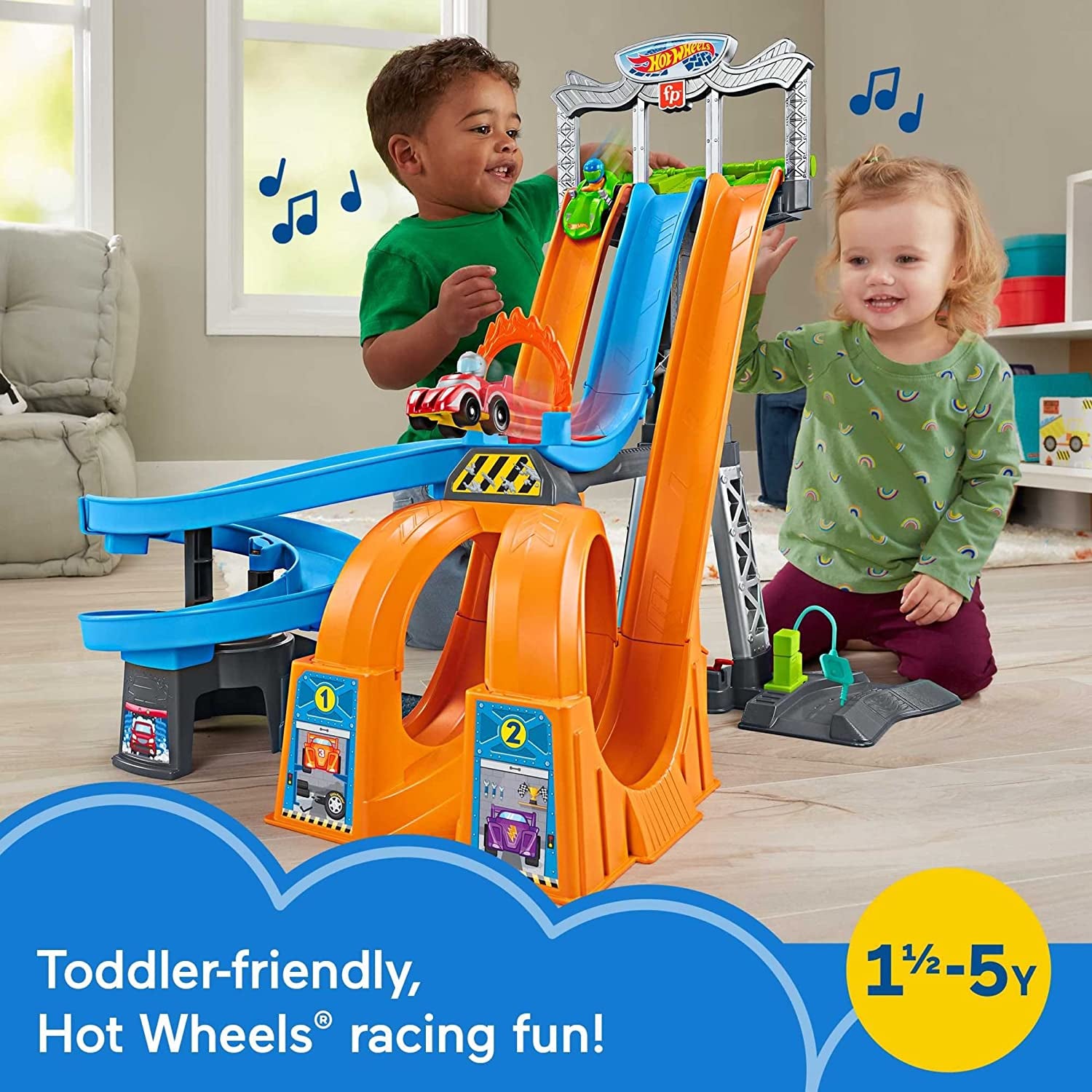 Fisher Price Hot Wheels Racing Loops Tower By Little People – S&D Kids