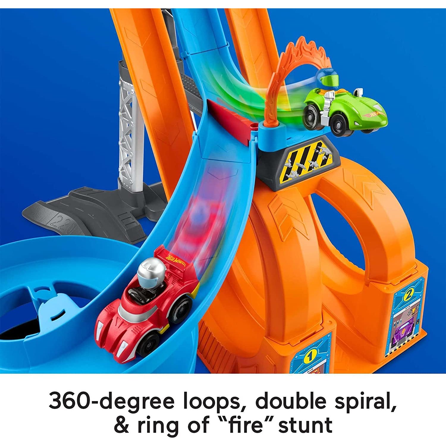 Fisher Price Hot Wheels Racing Loops Tower By Little People