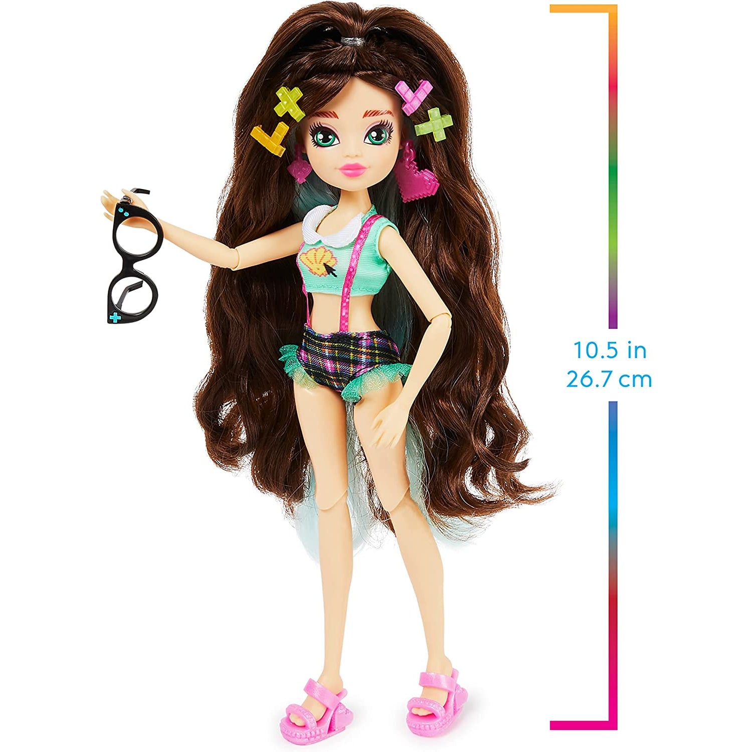 Spin Master MERMAID HIGH, Spring Break Raynea Mermaid Doll & Accessories with Removable Tail