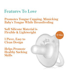 Evenflo Feeding Balance Plus Stage 1 Cylindrical Baby, Newborn and Infant Pacifier - 0 to 6 Months (