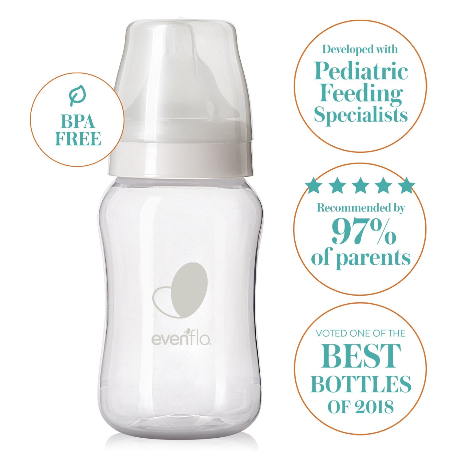 are evenflo bottles anti colic Evenflo Balance Wide Neck Bottle 9 oz