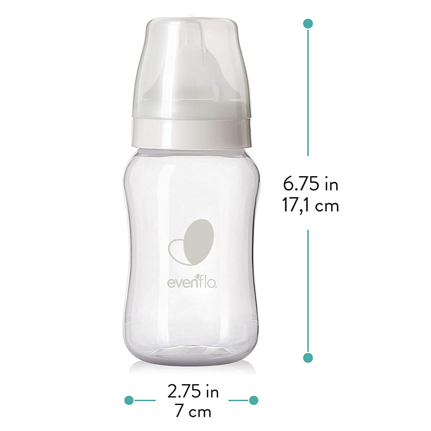 evenflo bottle tops Evenflo Feeding Balance + Wide Neck BPA-Free Plastic Baby Bottles