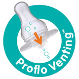 Evenflo Feeding Glass Premium Proflo Vented Plus Bottles, Clear, 8 Ounce (Pack of 6)