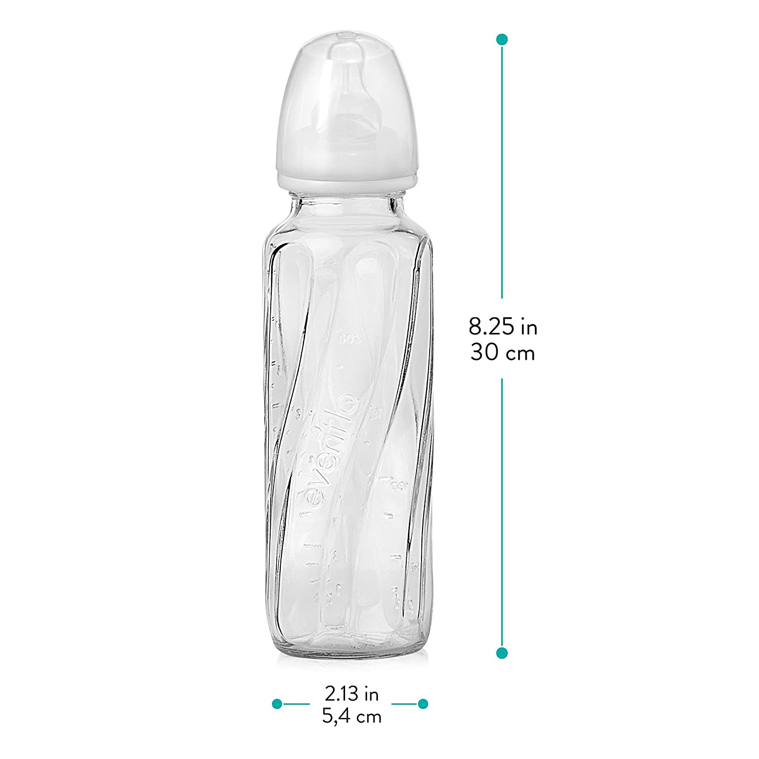evenflo glass bottles silicone sleeves Evenflo Feeding Glass Premium Proflo Vented Plus Bottles, Clear, 8 Oun – S&D Kids