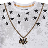 Bucheli Boys 8-20 Short Sleeve Stars and Chain T-Shirt