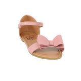 Olivia Miller Girls 11-5 Shimmer Sandal with Bow Flat Slip on Sandal Summer Shoes
