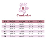 Cyndeelee Girls 4-16 Sleeveless Embroidered Ruffle Neck Tulle Party Dress Wedding Flower Girl Dress