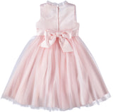 Cyndeelee Girls 4-16 Sleeveless Embroidered Ruffle Neck Tulle Party Dress Wedding Flower Girl Dress