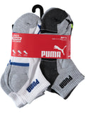 Puma Premium Cushion Quarter Crew Sock - 6 Pack