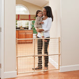 Evenflo Position and Lock Wide Doorway Gate, Tan – S&D Kids