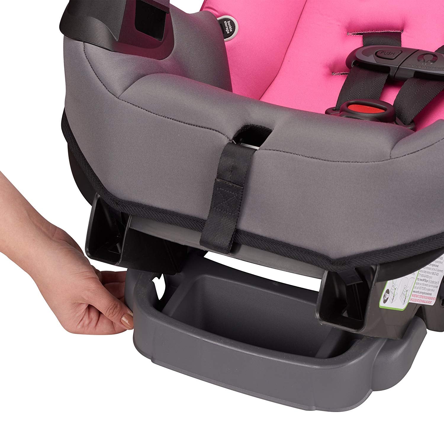 evenflo car seat pink Evenflo Sonus Convertible Car Seat, Strawberry Pink – S&D Kids