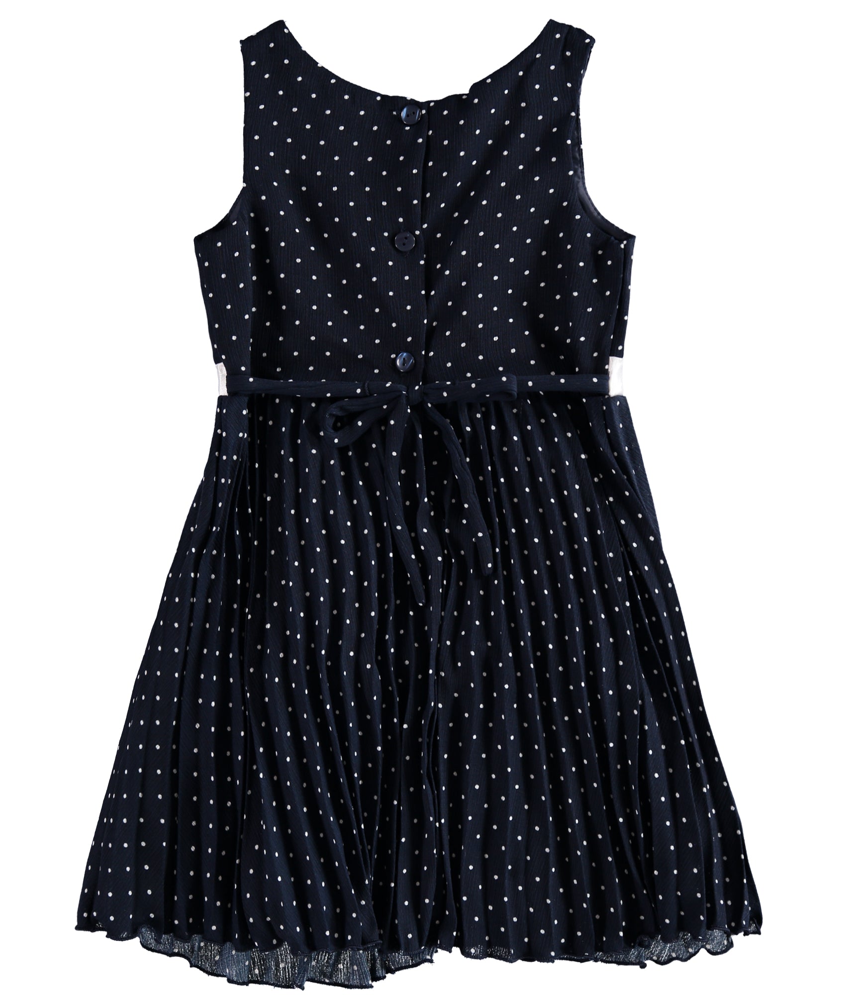 Youngland Girls 12-24 Months Dot Pleated Shrug Dress