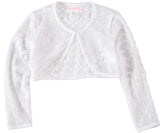 Youngland Girls Dot Pleated Shrug Dress