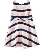 Youngland Girls 7-16 Stripe Dress with Cardigan