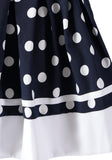 Bonnie Jean Girls 7-16 Dot Border Nautical Dress