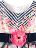 Bonnie Jean Girls 4-6X Floral Border Dress