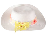 Bonnie Jean Girls Floral Ruffle Dress with Hat