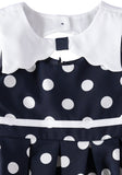 Bonnie Jean Girls 2T-4T Dot Border Nautical Dress