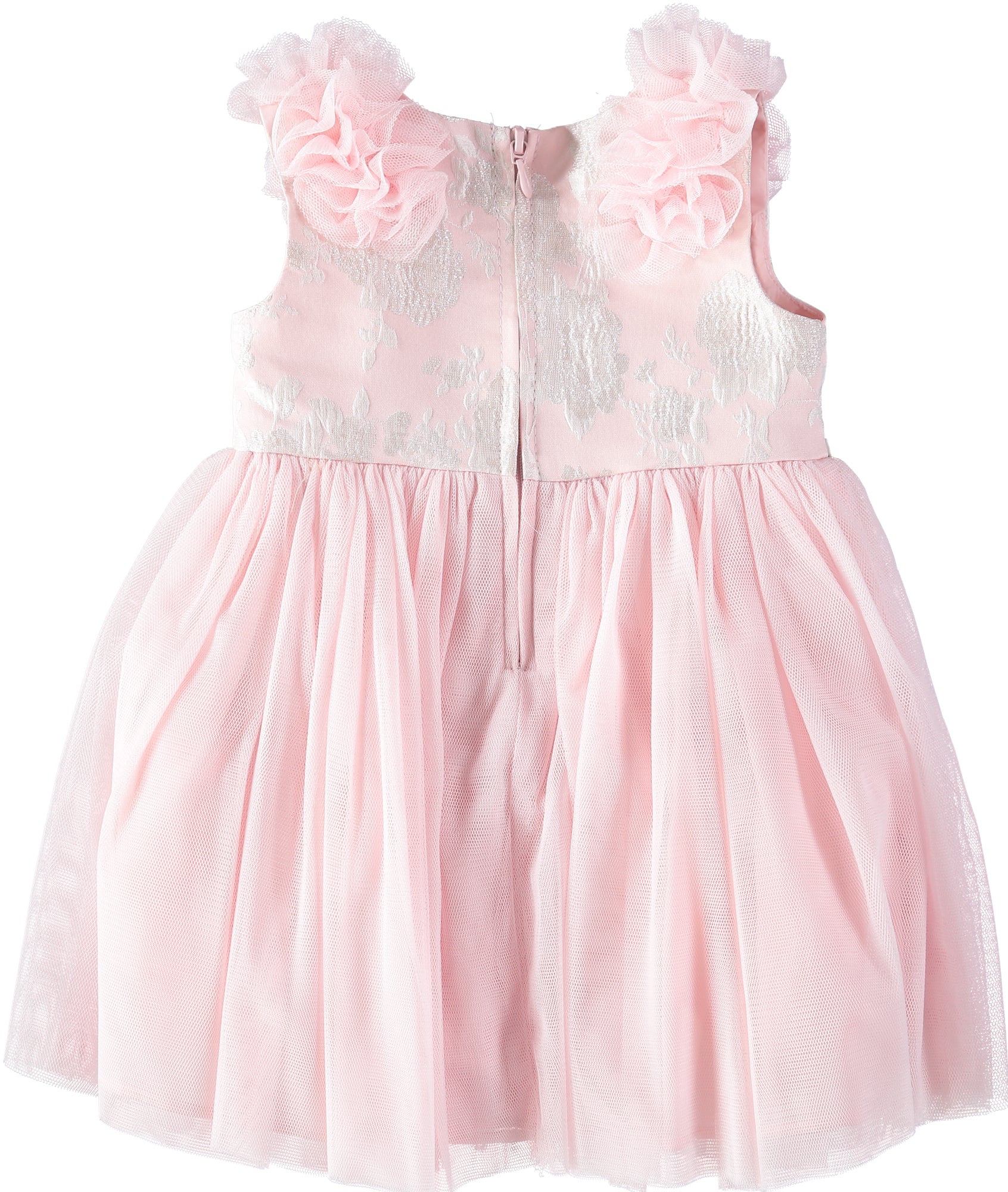 Bonnie Baby Girls 12-24 Months Jacquard Mesh Dress