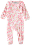 Nicole Miller Girls 0-9 Months Floral Sleep and Play with Headband