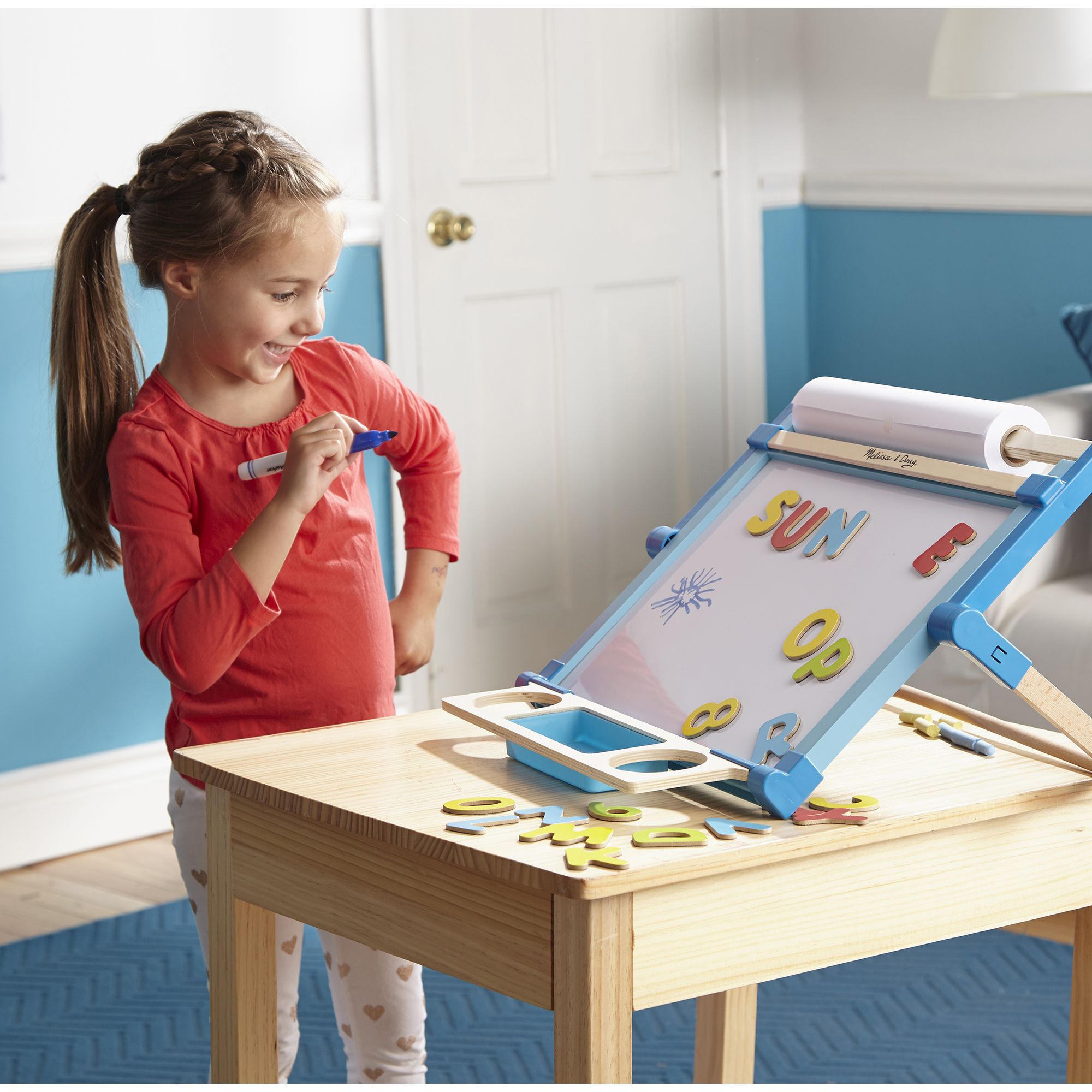 Melissa and Doug Deluxe Double-Sided Tabletop Easel