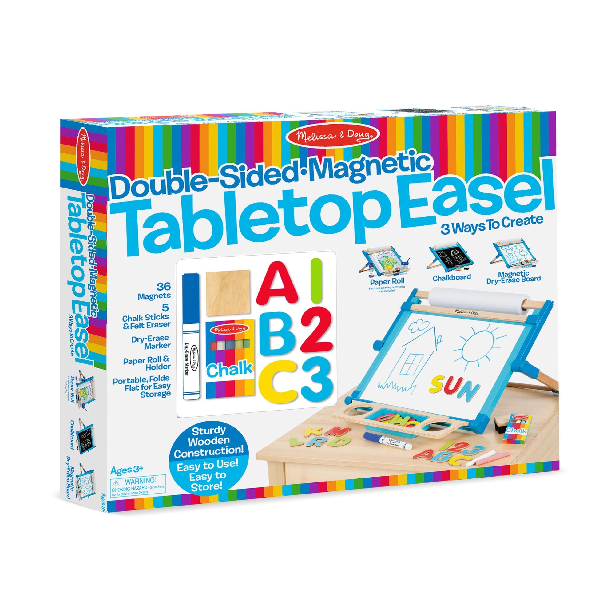 Melissa and Doug Deluxe Double-Sided Tabletop Easel