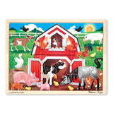 Melissa and Doug Barnyard Buddies Wooden Jigsaw Puzzle - 24 Pieces