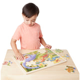 Melissa and Doug Dinosaur Wooden Jigsaw Puzzle - 24 Pieces