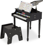 Melissa and Doug Learn-to-Play Classic Grand Piano, Mini Keyboard with 30 Hand-Tuned Keys
