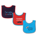 Luvable Friends Baby Cotton Terry Drooler Bibs with PEVA Back
