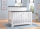 Delta Childrens Products Providence 4-in-1 Crib, Bianca with Rustic Ebony