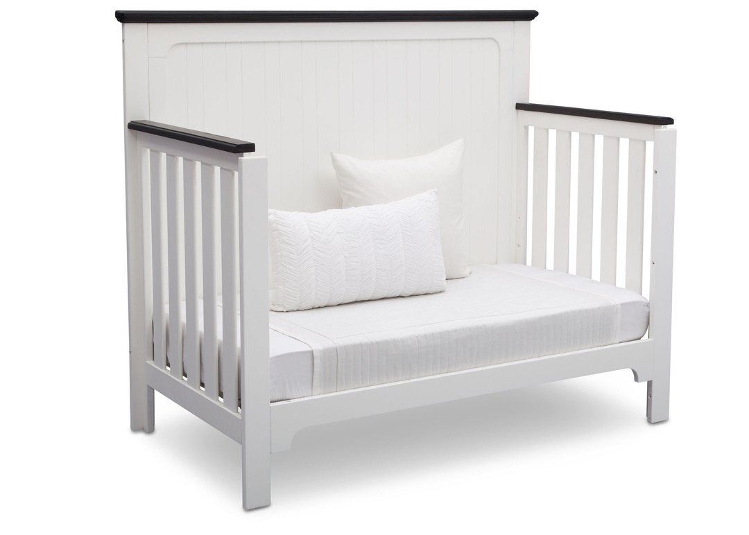 delta children's bed Delta Childrens Products Providence 4-in-1 Crib, Bianca with Rustic Eb – S&D Kids