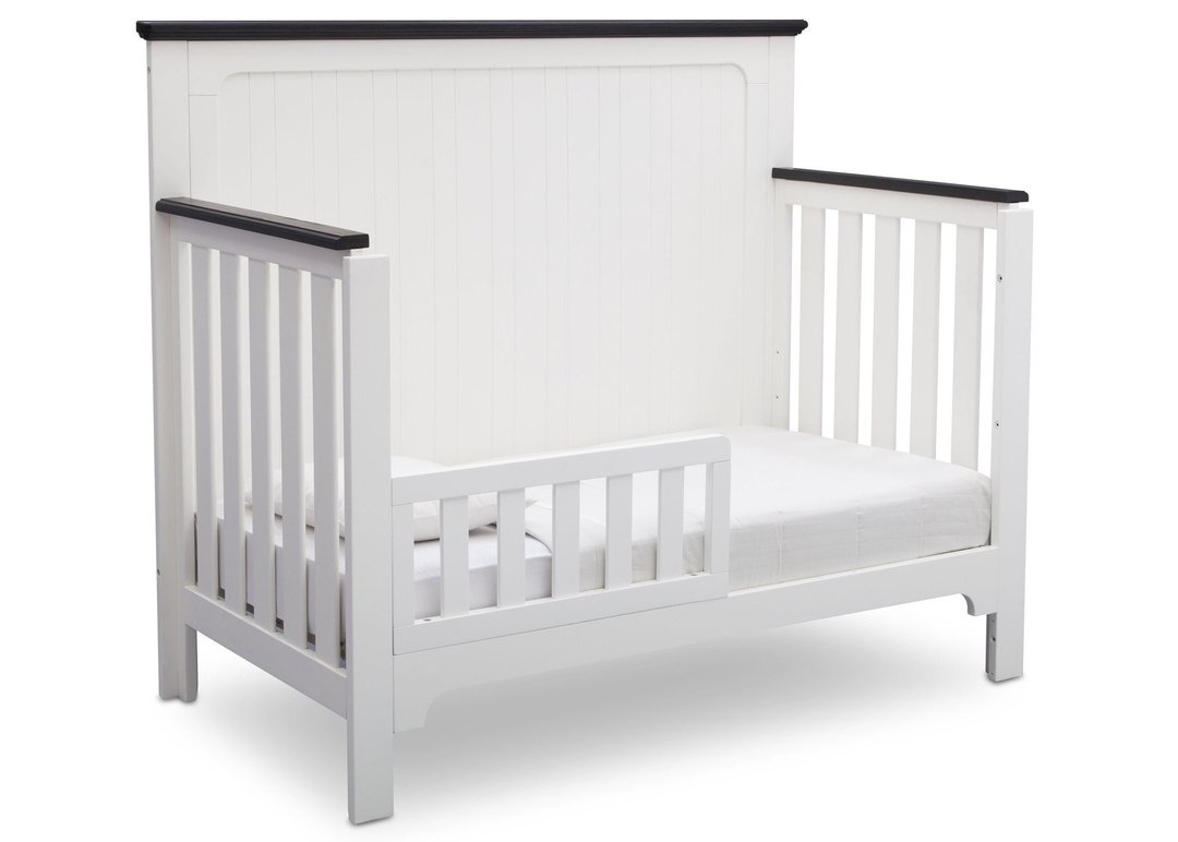 delta children saint crib Delta Childrens Products Providence 4-in-1 Crib, Bianca with Rustic Eb – S&D Kids