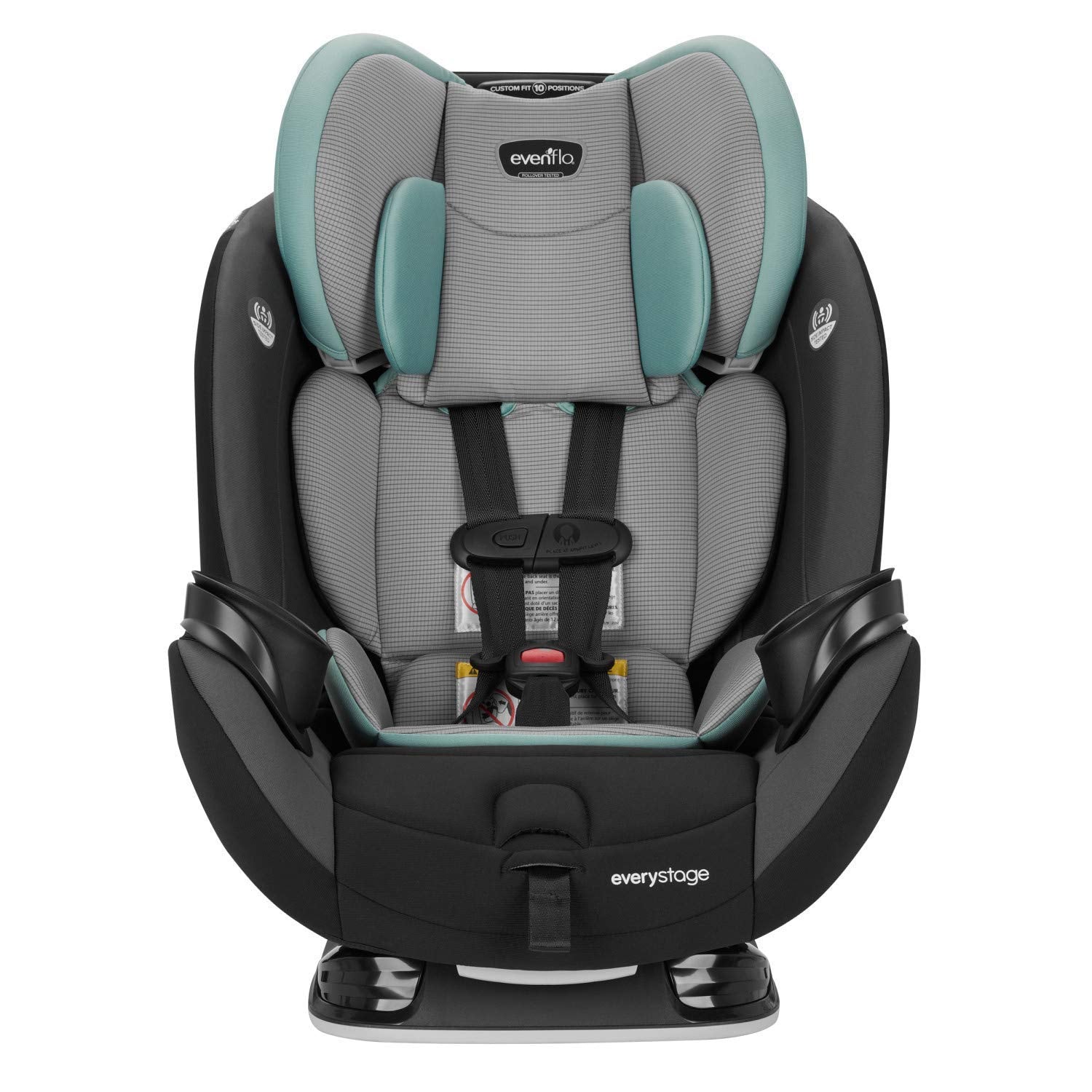 evenflo everystage dlx safety rating Evenflo EveryStage LX All-in-One Car Seat, Nova Green – S&D Kids