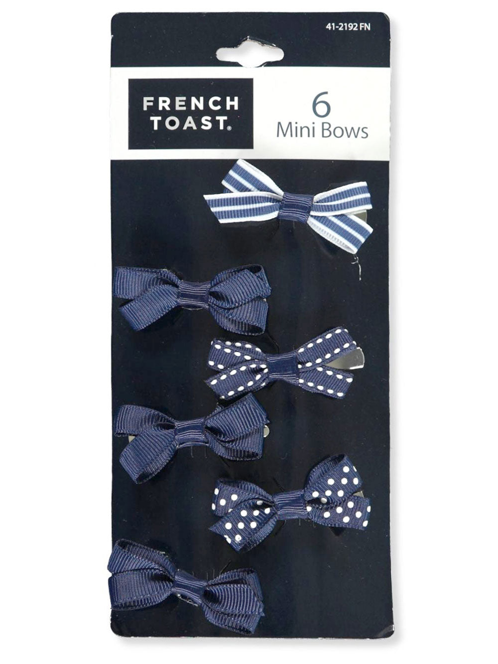 French Toast Mini Hair Bows 6-Pack